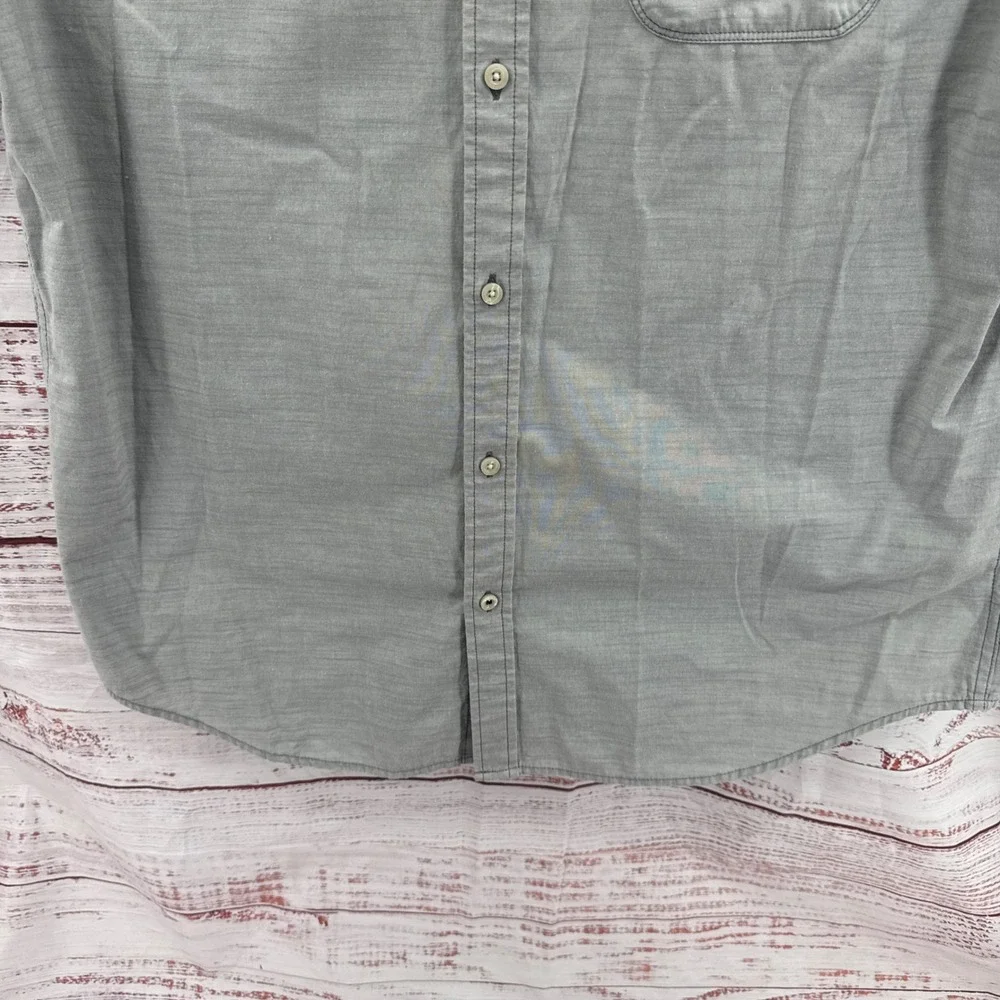The North Face Shirt‎ Mens XL Grey Colorblock Short Sleeve Button Down Pocket